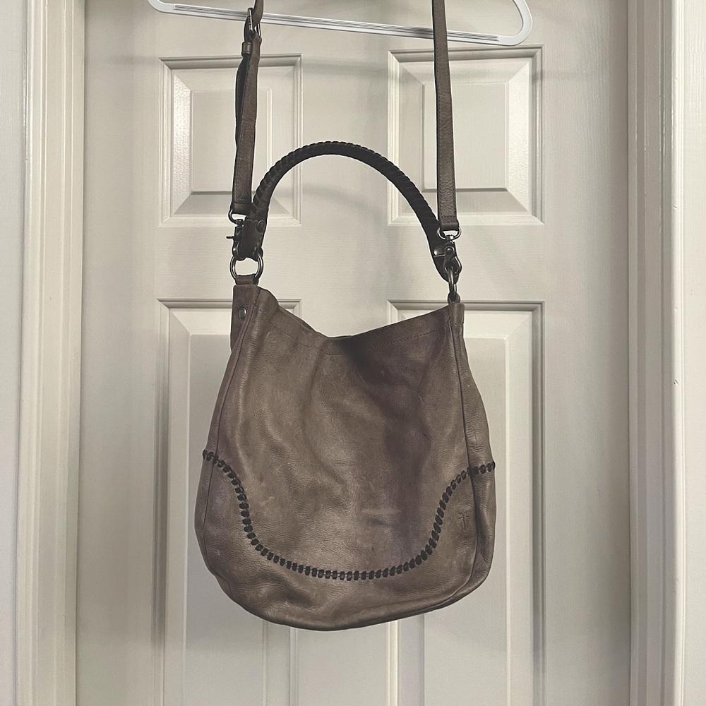Frye Melissa Whipstitch Leather Hobo